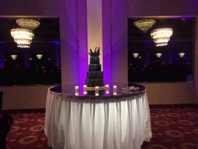 Wedding cake uplight rental for wedding, Cutting Songs For Weddings