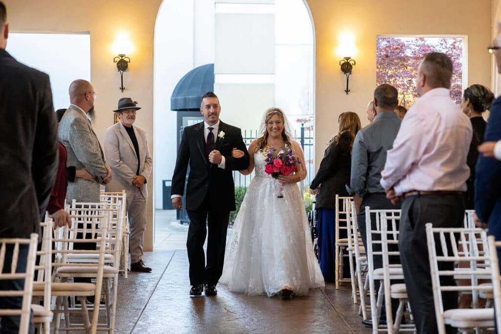 Jackie and Matt Wedding Ceremony - Crystal Gardens Howell Michigan